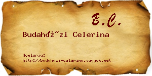 Budaházi Celerina névjegykártya